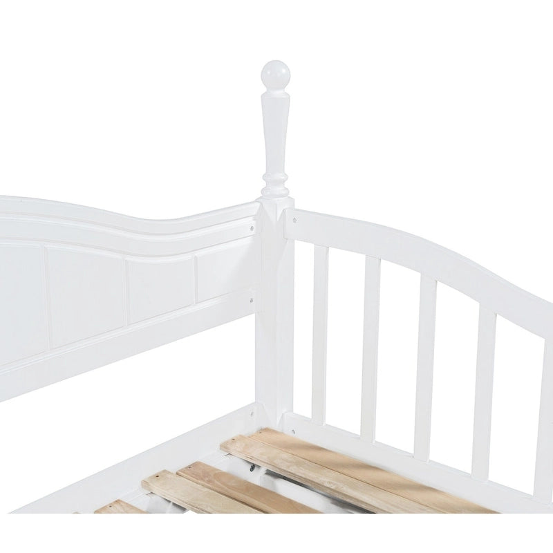 Twin Wooden Daybed with 2 Drawers & Trundle