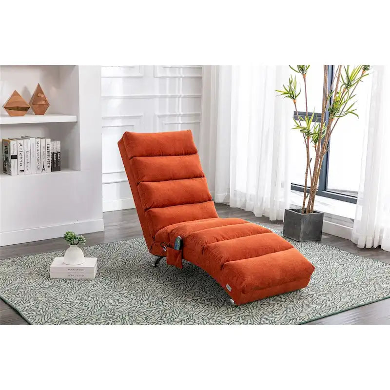 Linen Chaise Lounge Indoor Recliner Adjustable Backrest 300 lb 10 Colors