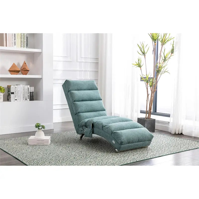Linen Chaise Lounge Indoor Recliner Adjustable Backrest 300 lb 10 Colors