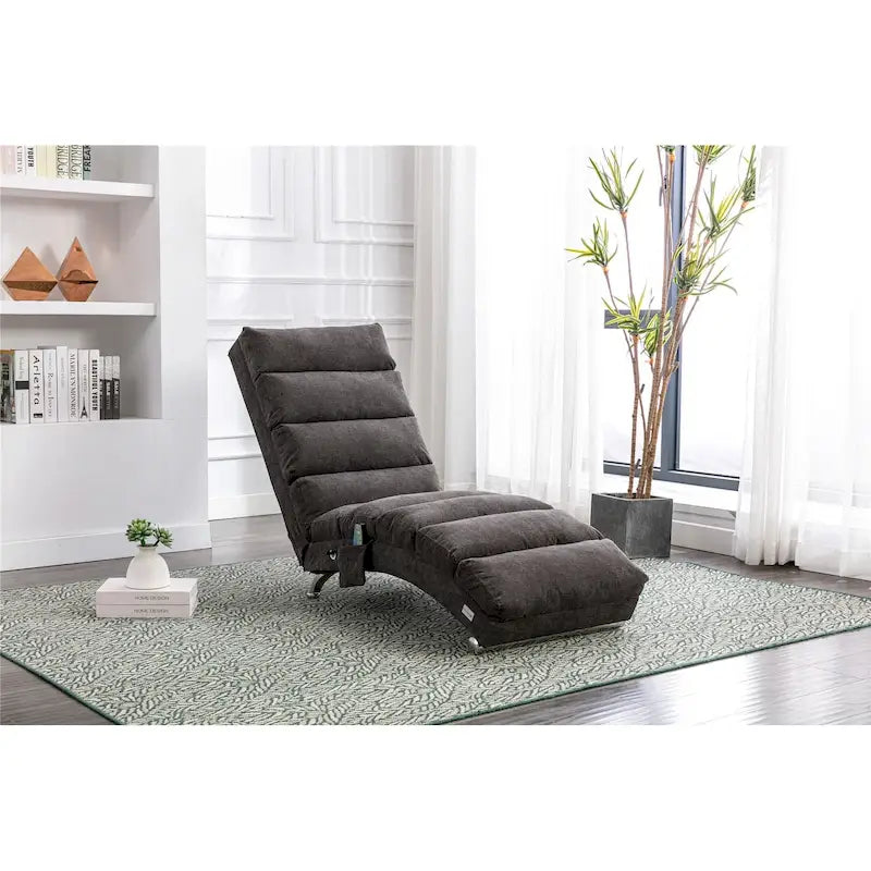 Linen Chaise Lounge Indoor Recliner Adjustable Backrest 300 lb 10 Colors