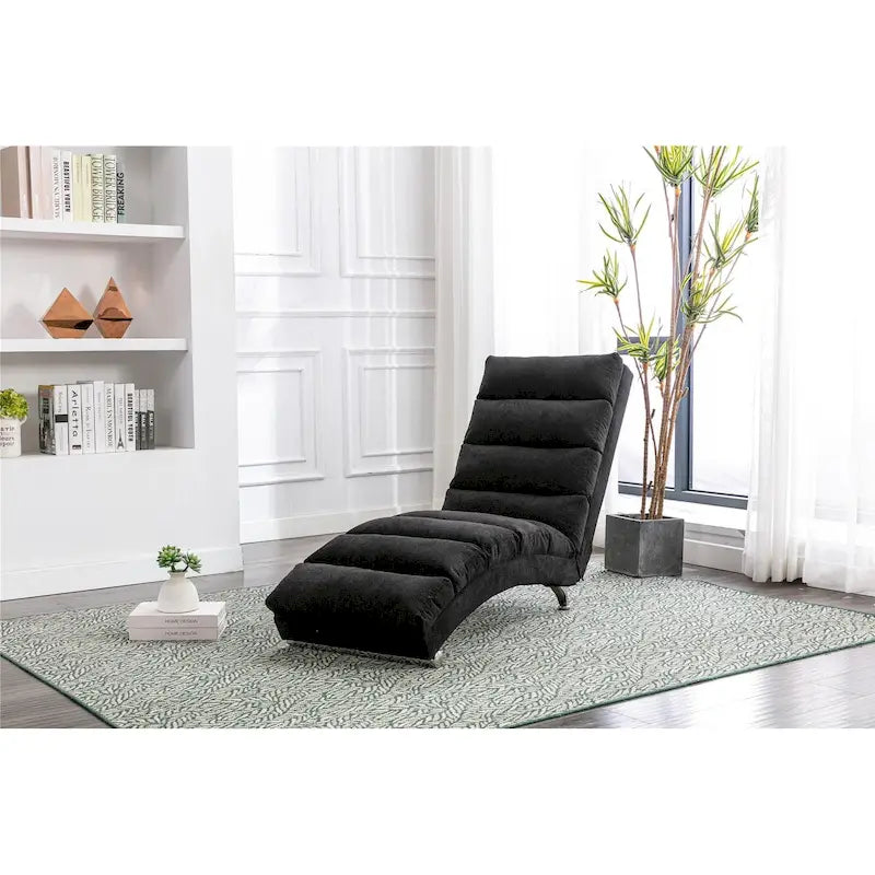 Linen Chaise Lounge Indoor Recliner Adjustable Backrest 300 lb 10 Colors