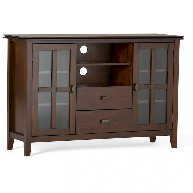 WYNDENHALL Stratford 53-inch Solid Wood TV Media Stand - 53 inch wide