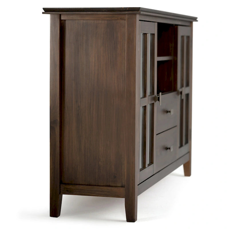 WYNDENHALL Stratford 53-inch Solid Wood TV Media Stand - 53 inch wide