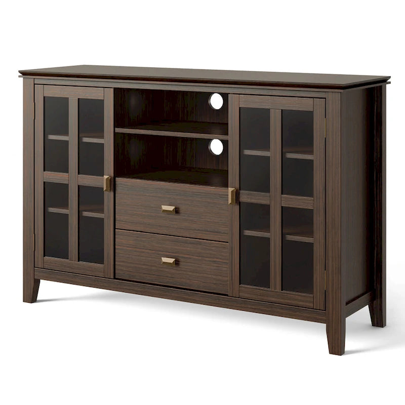 WYNDENHALL Stratford 53-inch Solid Wood TV Media Stand - 53 inch wide