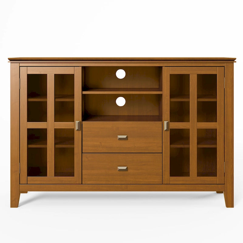 WYNDENHALL Stratford 53-inch Solid Wood TV Media Stand - 53 inch wide
