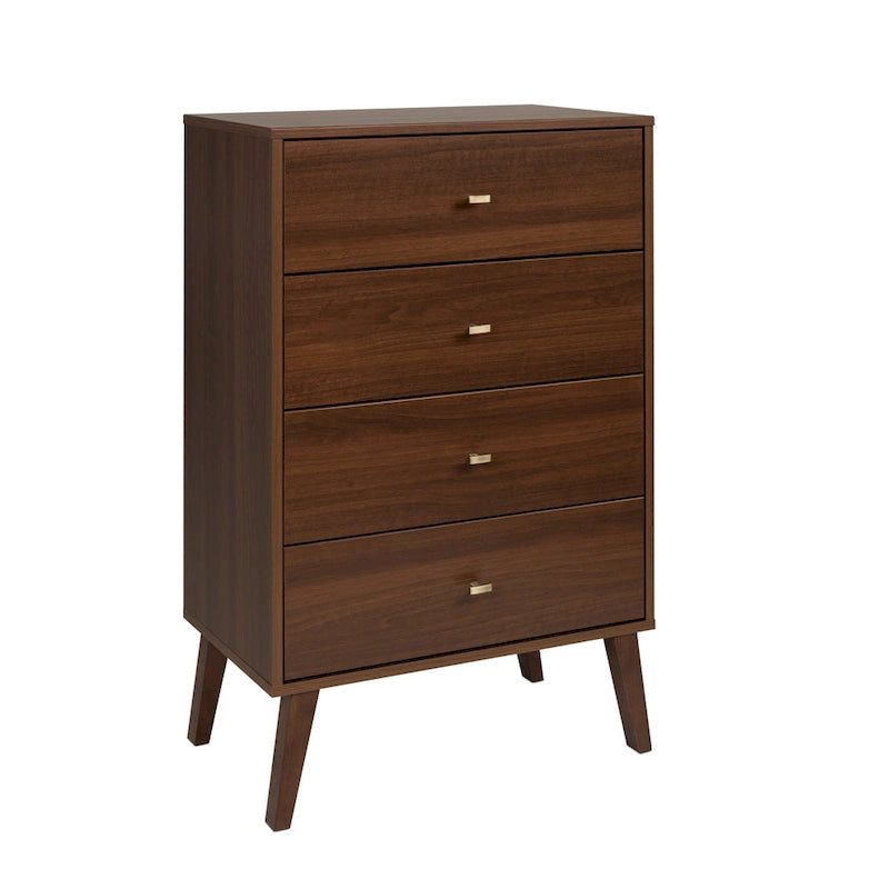 Prepac Milo Mid Century Modern 4-Drawer Chest