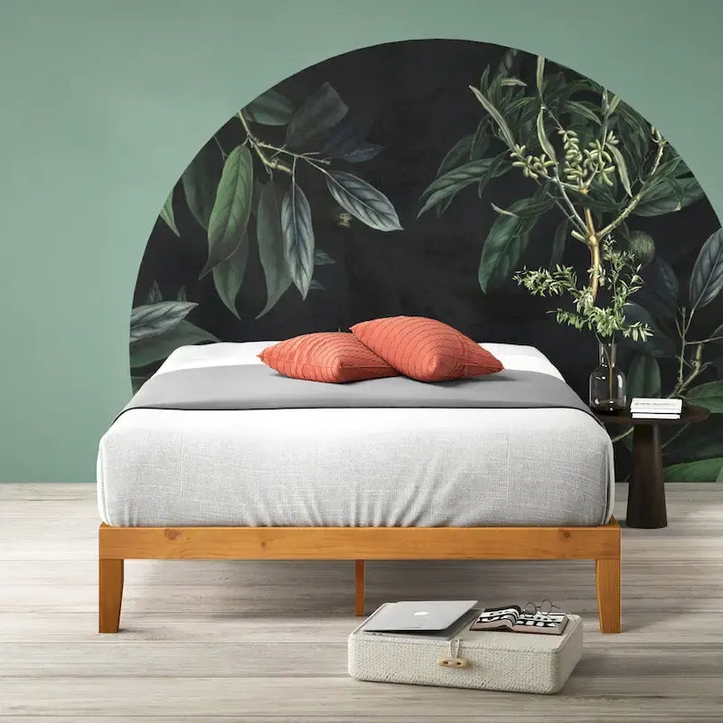 Priage by ZINUS Alexia Rustic Pine Wood Minimalist Rustic Platform Bed