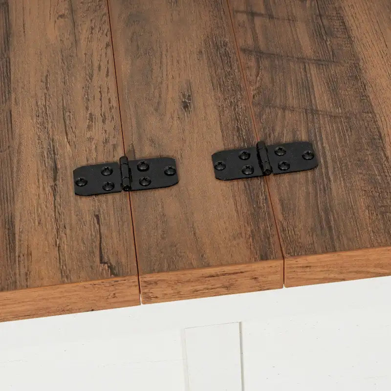 Lift Top Coffee Table with Hidden Storage Farmhouse Style Engineered Wood