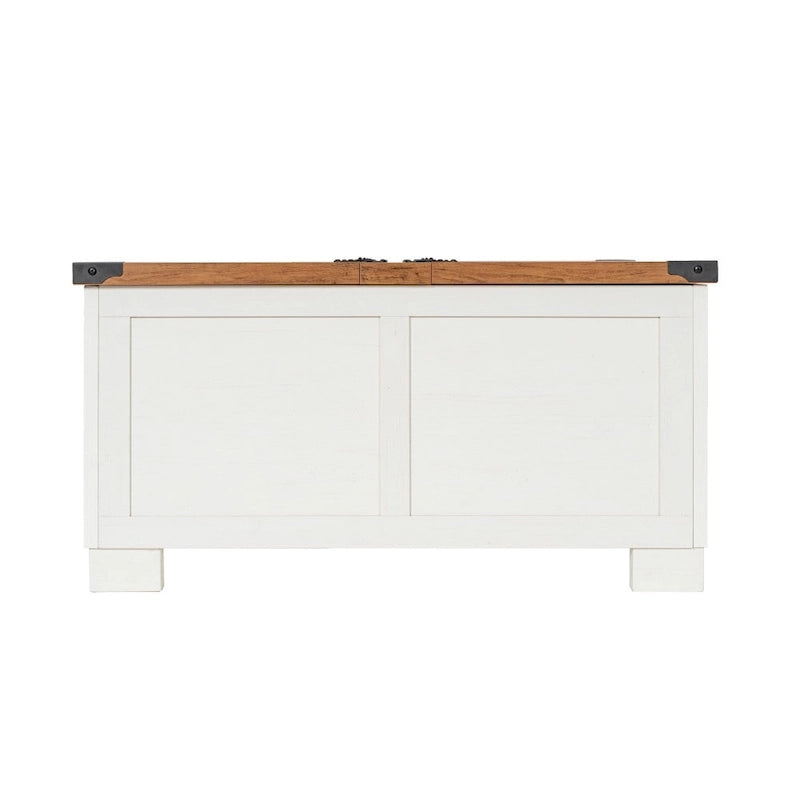 Lift Top Coffee Table with Hidden Storage Farmhouse Style Engineered Wood
