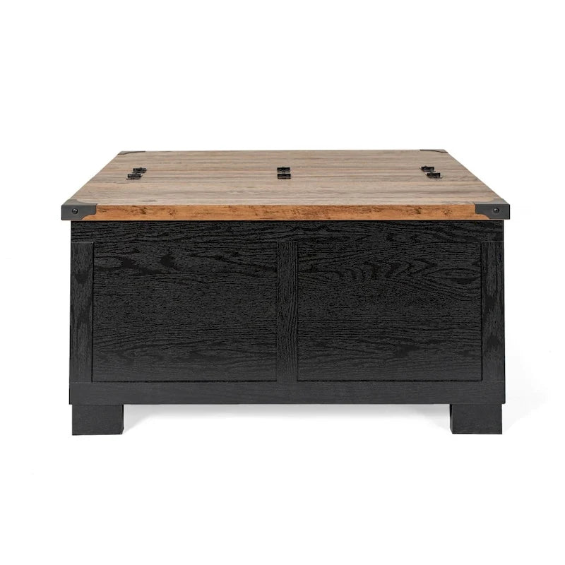 Lift Top Coffee Table with Hidden Storage Farmhouse Style Engineered Wood