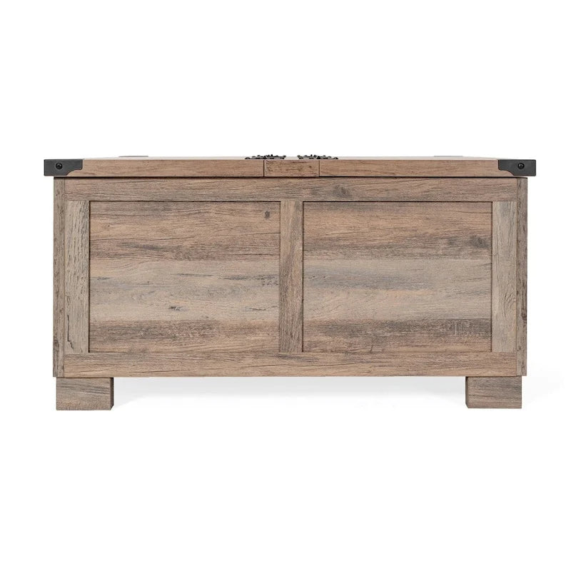 Lift Top Coffee Table with Hidden Storage Farmhouse Style Engineered Wood
