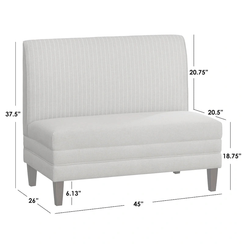 Lifestorey Phillips Upholstered Bench