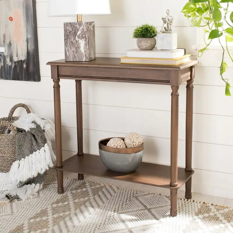 SAFAVIEH Vicy Rectangular Console Table - 28 W x 11.8 L x 28 H - 28Wx12Dx28H