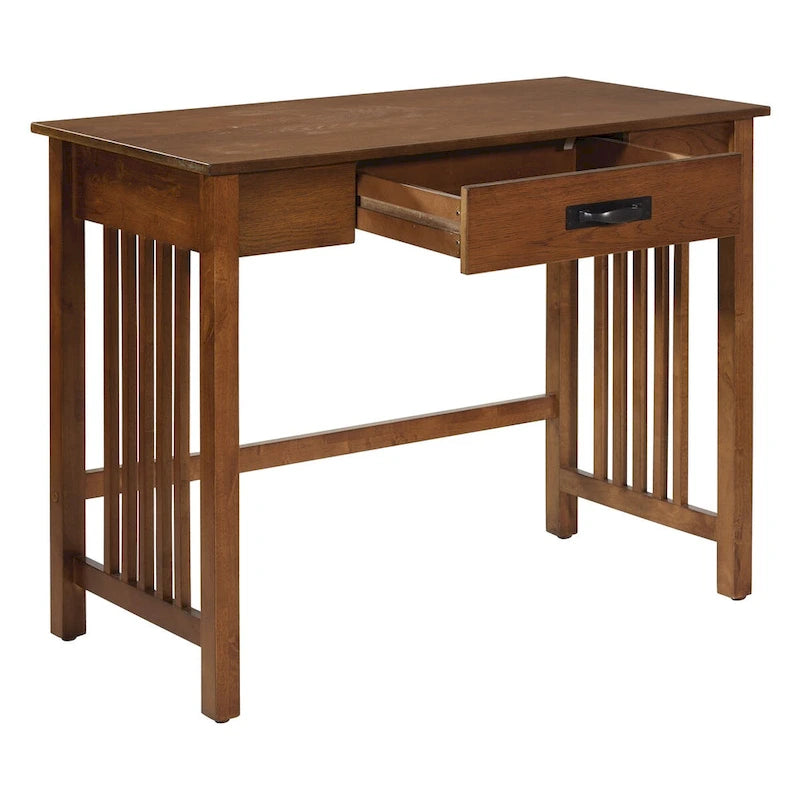 OSP Home Furnishings 1-drawer Ash Oak Mission Desk