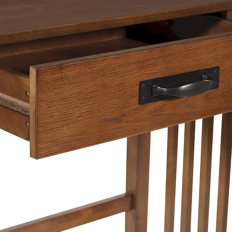 OSP Home Furnishings 1-drawer Ash Oak Mission Desk